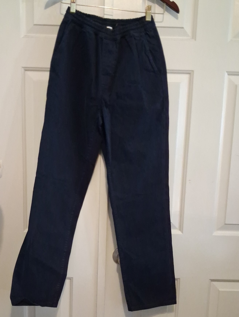 Madhappy Men's Dark Navy Elastic-Waist Chinos
